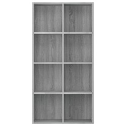    Libreria/Credenza Grigio Sonoma 66x30x130 cm Legno ingegnerizzato