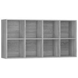    Libreria/Credenza Grigio Sonoma 66x30x130 cm Legno ingegnerizzato