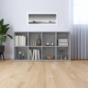    Libreria/Credenza Grigio Sonoma 66x30x130 cm Legno ingegnerizzato