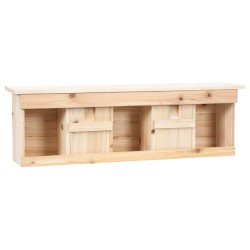    Casetta per Passeri con 5 Camere 68x15x21 cm Legno di Abete