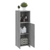    Armadietto Bagno Grigio Sonoma 30x30x95 cm in Legno Ingegnerizzato