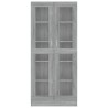    Mobile Vetrina Grigio Sonoma 82,5x30,5x185,5 Legno ingegnerizzato