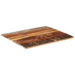 vidaXL Piano Tavolo Rettangolare 70x80 cm 15-16 mm Legno di Recupero