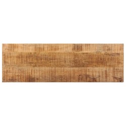 vidaXL Panca 110 cm in Legno Massello di Mango e Acciaio