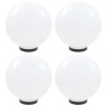 Set Lampade a LED Sferiche 4 pz 30 cm in PMMA