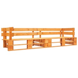 Divani da Giardino su Pallet 2 pz Cuscini Grigi in Legno Pino