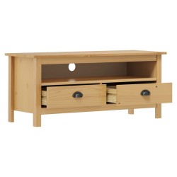 vidaXL Mobile Porta TV Hill Marrone Miele 110x40x47 cm Legno di Pino