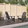    Sedie da Giardino Adirondack 2 pz in HDPE Antracite