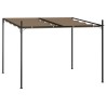 Gazebo con Tetto Retrattile 300x300x233 cm Grigio Talpa