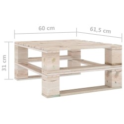    Tavoli da Giardino su Pallet 2 pz in Pino Impregnato