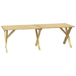    Tavolo da Giardino 220x73x70 cm in Legno di Pino Impregnato