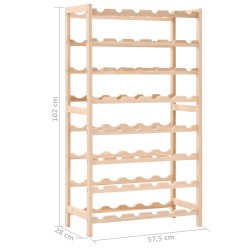 vidaXL Portavini in Legno Massello di Cedro 57,5x28x102 cm