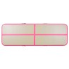    Tappetino Ginnastica Gonfiabile con Pompa 400x100x10cm PVC Rosa