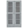    Mobile Vetrina Grigio Sonoma 82,5x30,5x150 cm Legno ingegnerizzato