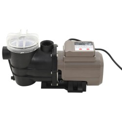    Pompa per Piscina con Timer Nera 0,25 HP 8000 L/h