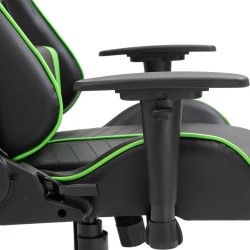 vidaXL Sedia da Gaming Verde in Similpelle