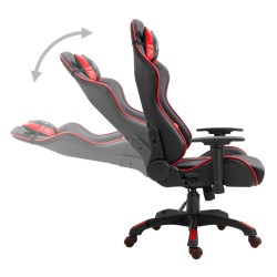 vidaXL Sedia da Gaming Rossa in Similpelle