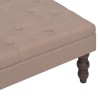 vidaXL Sgabello Marrone 60x60x36 cm in Tessuto di Poliestere