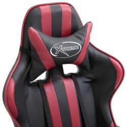 vidaXL Sedia da Gaming Rosso Vino in Similpelle