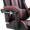 vidaXL Sedia da Gaming Rosso Vino in Similpelle