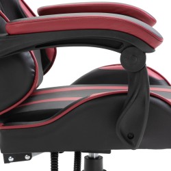 vidaXL Sedia da Gaming Rosso Vino in Similpelle