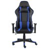 vidaXL Sedia da Gaming Girevole Blu in PVC