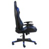 vidaXL Sedia da Gaming Girevole Blu in PVC