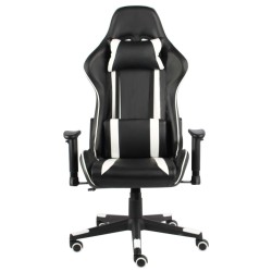 vidaXL Sedia da Gaming Girevole Bianca in PVC