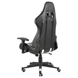 vidaXL Sedia da Gaming Girevole Bianca in PVC