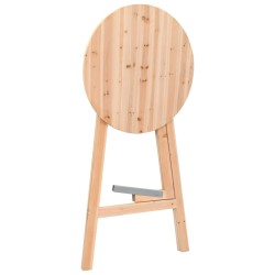 vidaXL Tavolino da Bar Pieghevole 78 cm in Legno di Abete