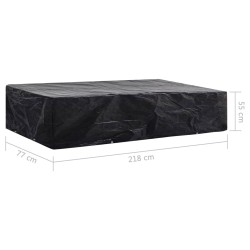 vidaXL Copertura per Lettino Prendisole con 8 Occhielli 218x77x55 cm