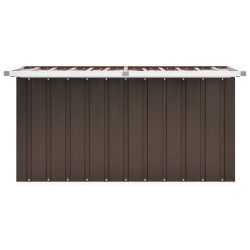 vidaXL Baule da Giardino Marrone 129x67x65 cm