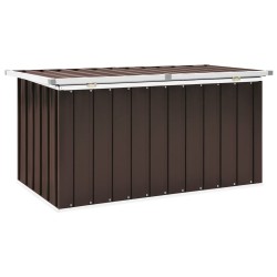 vidaXL Baule da Giardino Marrone 129x67x65 cm