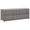 vidaXL Baule da Giardino Grigio 120x50x60 cm in Polyrattan