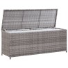 vidaXL Baule da Giardino Grigio 120x50x60 cm in Polyrattan