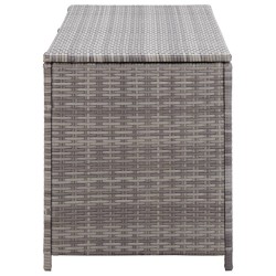 vidaXL Baule da Giardino Grigio 120x50x60 cm in Polyrattan