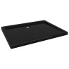    Piatto Doccia in ABS Rettangolare Nero 70x90 cm