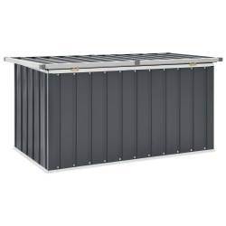 vidaXL Baule da Giardino Grigio 129x67x65 cm