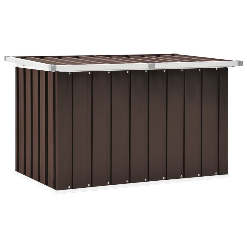 vidaXL Baule da Giardino Marrone 109x67x65 cm