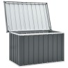 vidaXL Baule da Giardino Grigio 109x67x65 cm