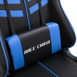    Sedia da Gaming Blu in Similpelle