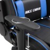    Sedia da Gaming Blu in Similpelle