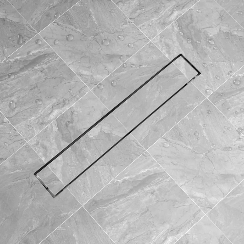    Canaletta di Drenaggio per Doccia 730x140 mm Acciaio Inox