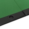 vidaXL Piano Tavolo da Poker Pieghevole 10 Giocatori Verde 208x106x3cm