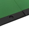 vidaXL Tavolo da Poker Pieghevole 10 Giocatori Verde 206x106x75 cm