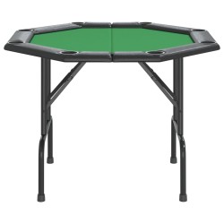 vidaXL Tavolo da Poker Pieghevole 8 Giocatori Verde 108x108x75 cm