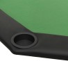 vidaXL Tavolo da Poker Pieghevole 8 Giocatori Verde 108x108x75 cm