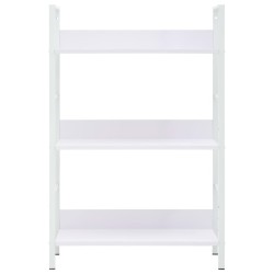 vidaXL Libreria a 3 Ripiani Bianca 60x27,6x90,5 cm in Truciolato