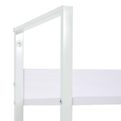 vidaXL Libreria a 3 Ripiani Bianca 60x27,6x90,5 cm in Truciolato