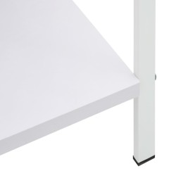 vidaXL Libreria a 4 Ripiani Bianca 60x27,6x124,5 cm in Truciolato